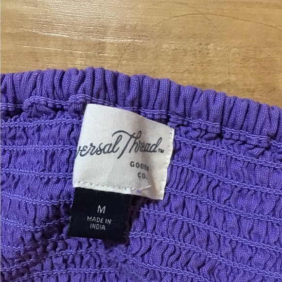 NWOT Women’s Cut Out Purple Tiered Peasant Dress - Picture 8 of 14